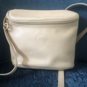 Longchamp Pebbled Leather Bucket Bag